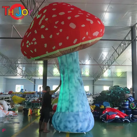 4 м 13 футов высокий светодиодный гриб с изменением цвета надувной гриб освещения для рекламы
