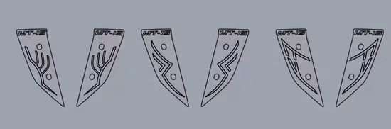 Аксессуары для мотоциклов, детали кузова, декоративная универсальная гибкая светодиодная лента, водонепроницаемый светильник для YAMAHA Mt15